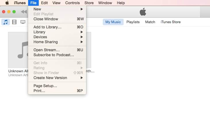 mp3 to m4a itunes step 1