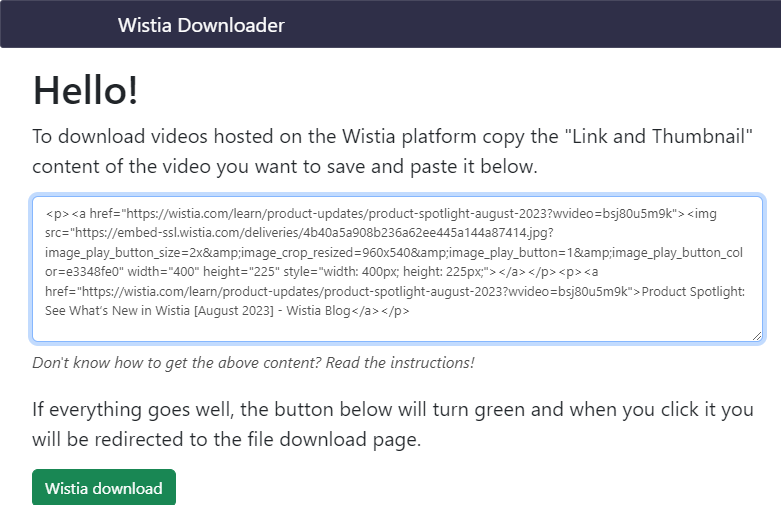 online wistia downloader