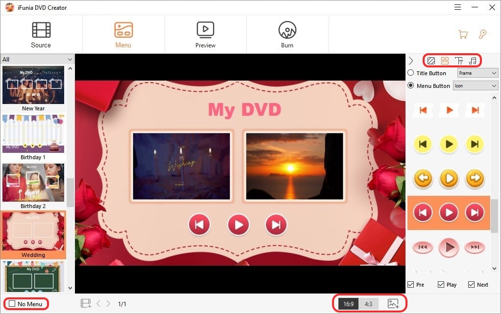 DVD menu creator