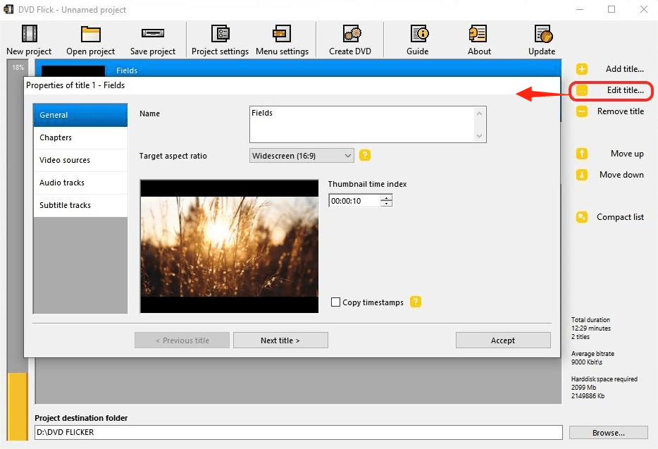 burn MP4 to DVD with DVD Flick step 2