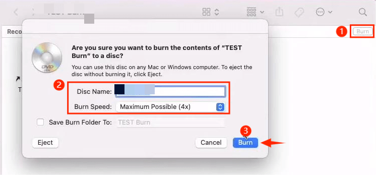 Burn DVD with Finder