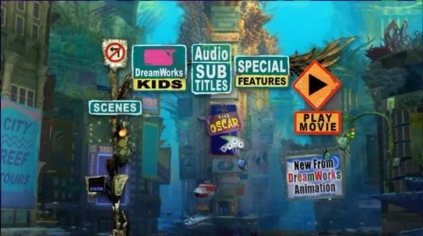 Shark Tale DVD menu (2005)