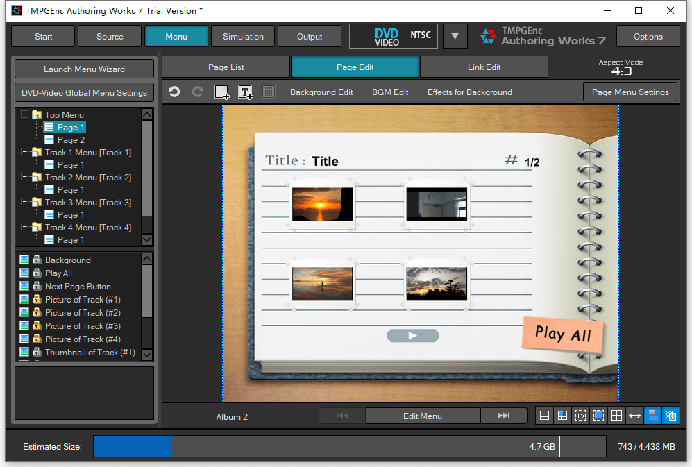 TMPGEnc DVD Menu creator 3