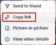 copy TikTok video link