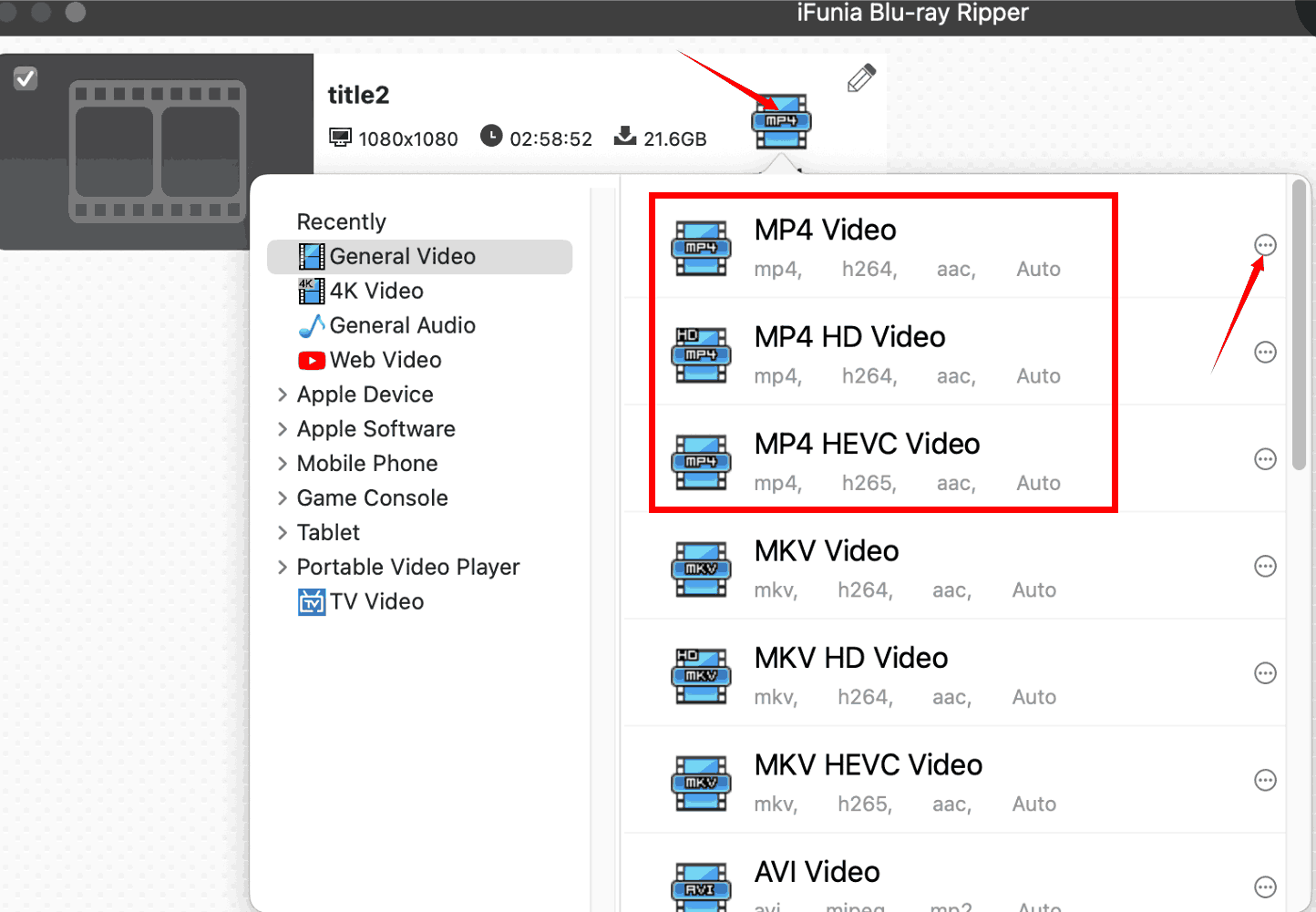 convert a blu-ray to mp4 on mac iFunia