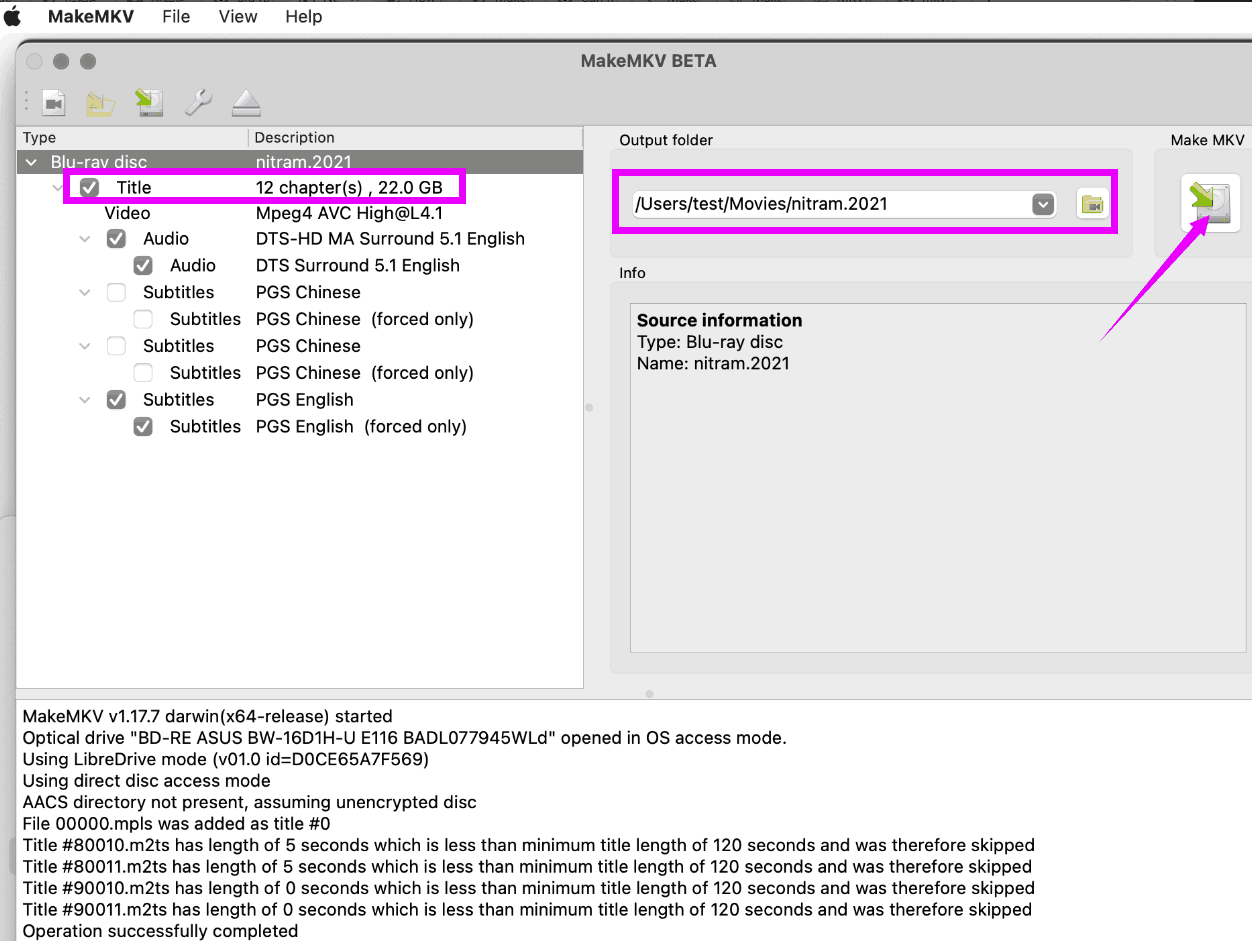 how to rip blu-ray to mkv with MakeMKV4