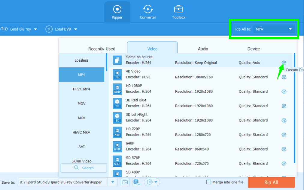 rip blu ray tipard blu ray converter