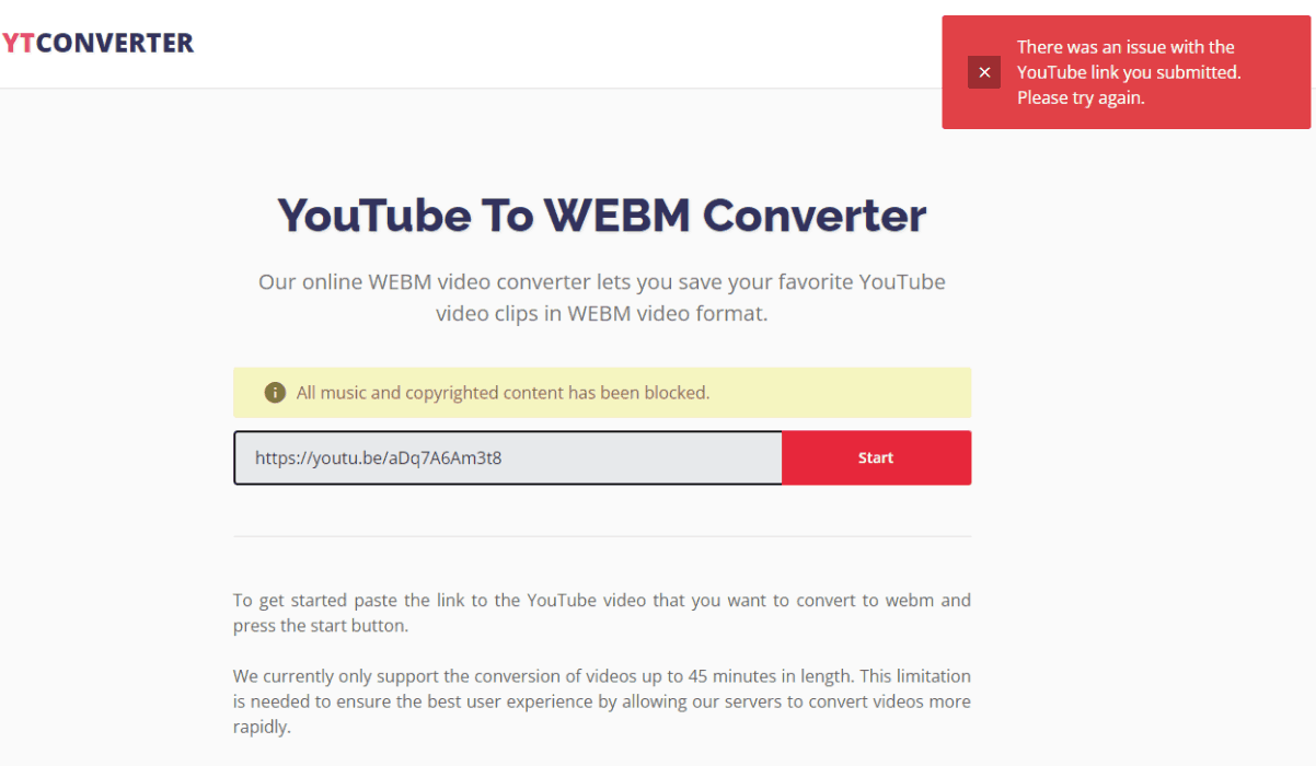 online youtube to webm converter