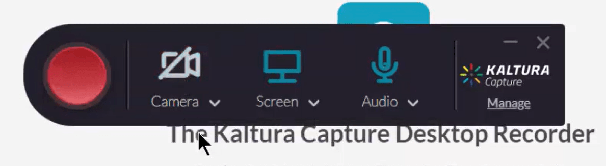 how to record Kaltura videos