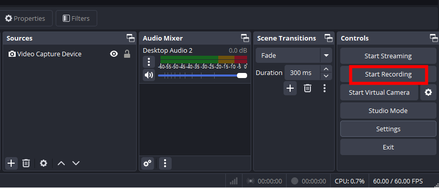 how to free record loom video obs