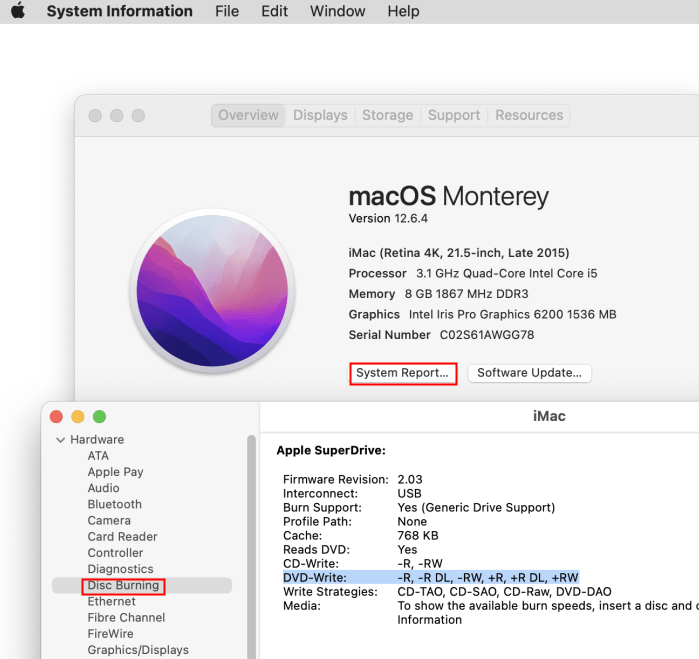 built-in optical drive on mac