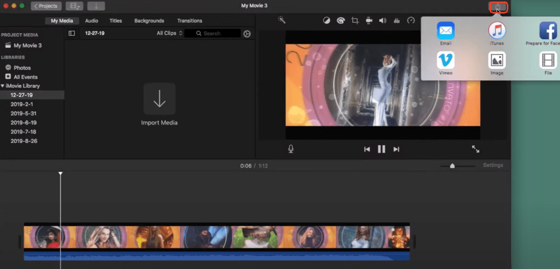 burn mp4 to dvd mac imovie