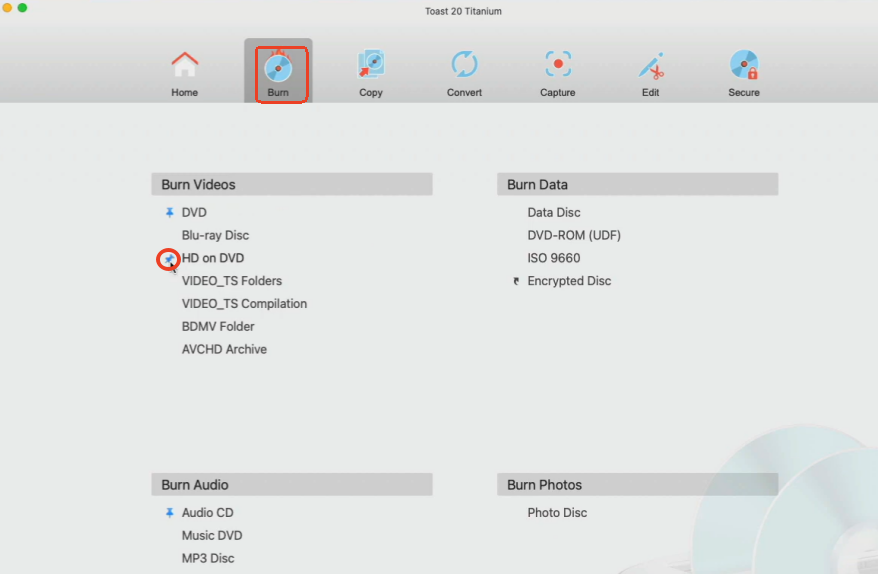 how to burn mp4 to dvd mac Roxio Toast Titanium