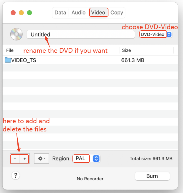 burn video_ts to dvd mac