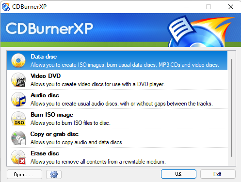 ImgBurn Alternative windows cdburnerxp