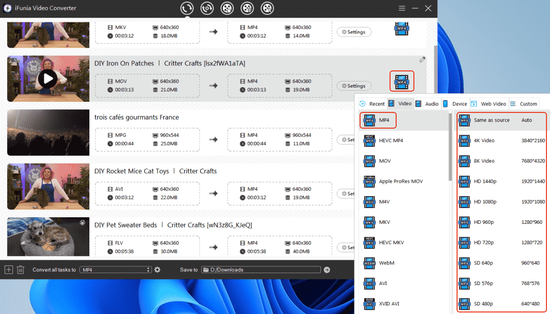 h264 to mp4 converter ifunia video converter