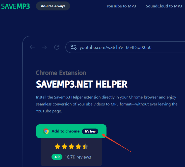 savemp3 extension browser