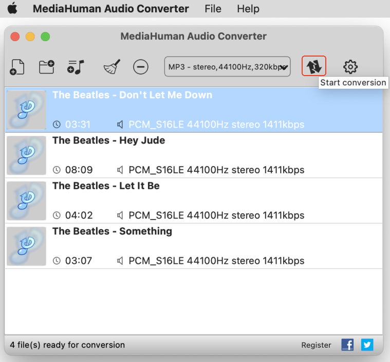 how to convert aiff files to mp3 on mac