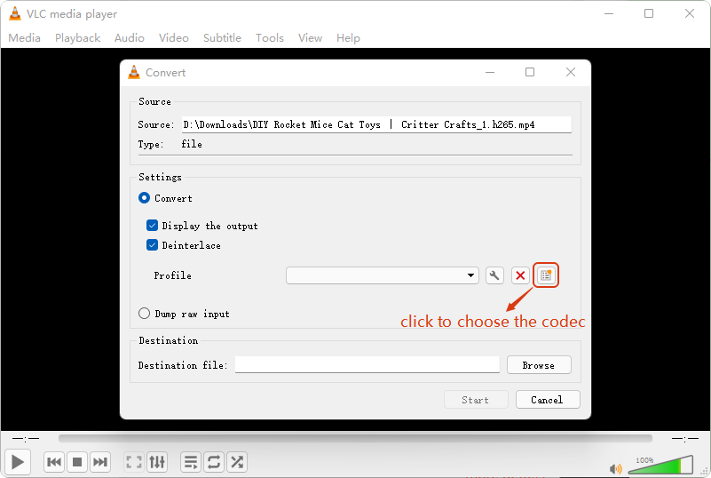 convert mp4 to h264 free vlc