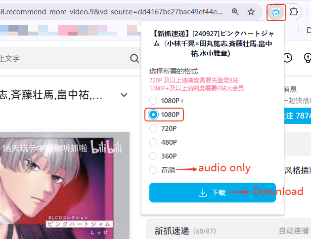 download video from bilibili